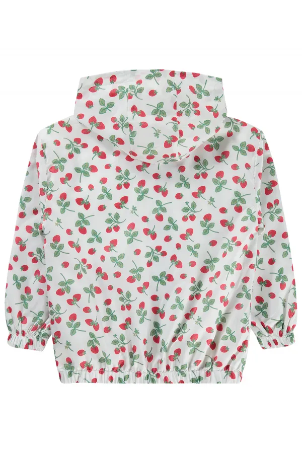 Kız Çocuk Yağmurluk 6-9 Yaş Ekru - Paket