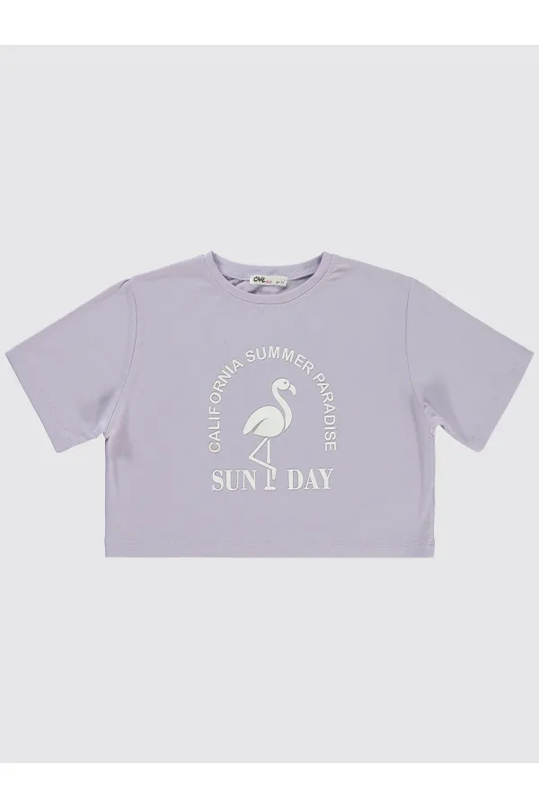 Kız Çocuk Tişört 10-13 Yaş Lila - Paket