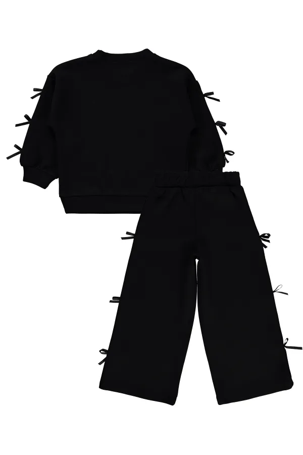 Ensemble de survêtement pour filles, 2-5 ans, noir - Lot