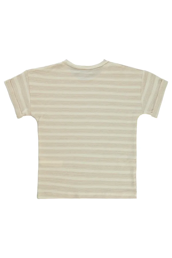 Boys T-Shirt 6-9 Years Brown - Pack