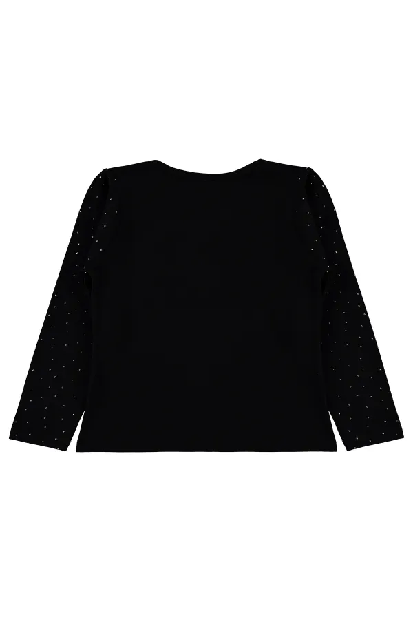 Kız Çocuk Sweatshirt 2-5 Yaş Siyah - Paket