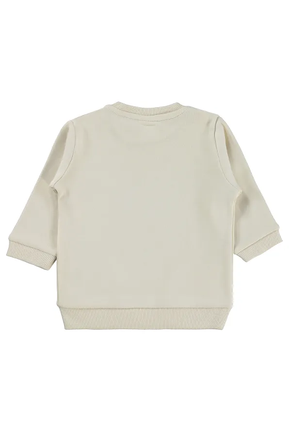 Bebek Sweatshirt 0-24 Ay FilDişi - Paket