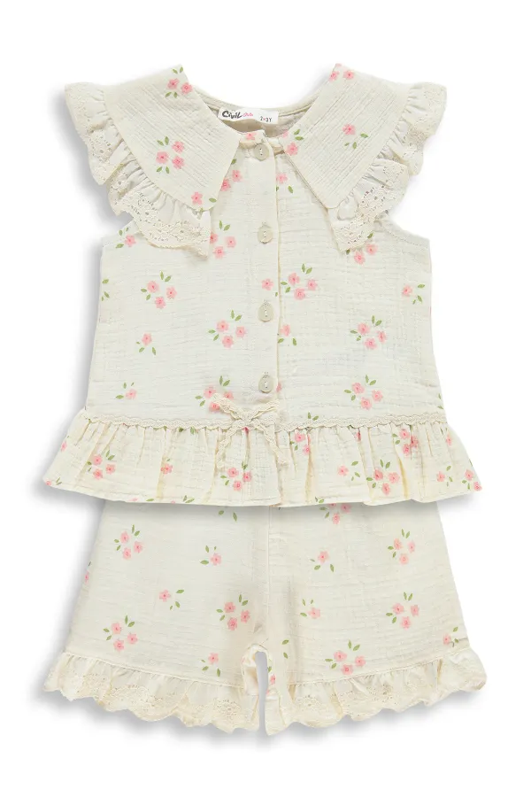 Girls' Team Set 2-5 Years Beige - Package Girls' Team Set 2-5 Years Beige - Package