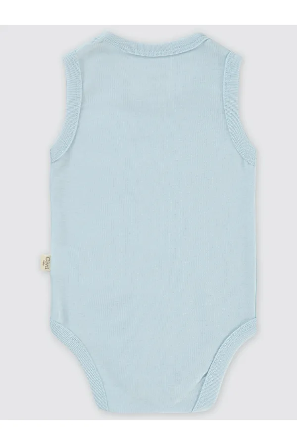 Bebek Çıtçıtlı Badi 0-24 Ay Mavi - Paket