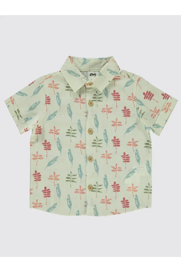 Bebek Gömlek 0-24 Ay Ekru - Paket