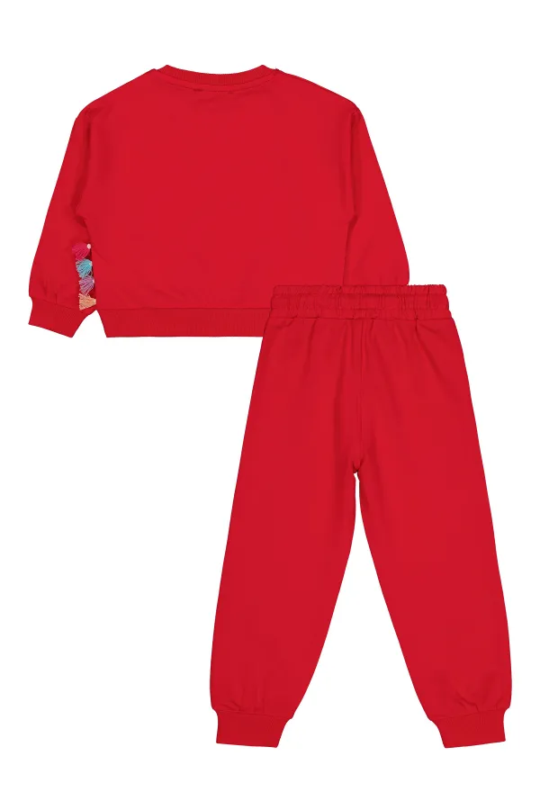 Ensemble de survêtement fuchsia pour filles de 2 à 5 ans - Emballage