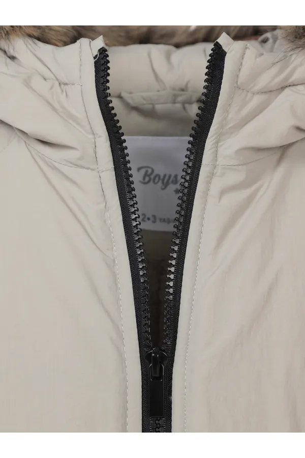 Boy's Coat 2-5 Years Old Stone Color - Package