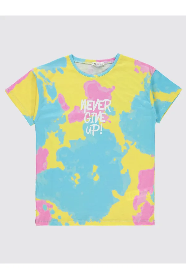 Girl's T-Shirt 10-13 Years Yellow - Package