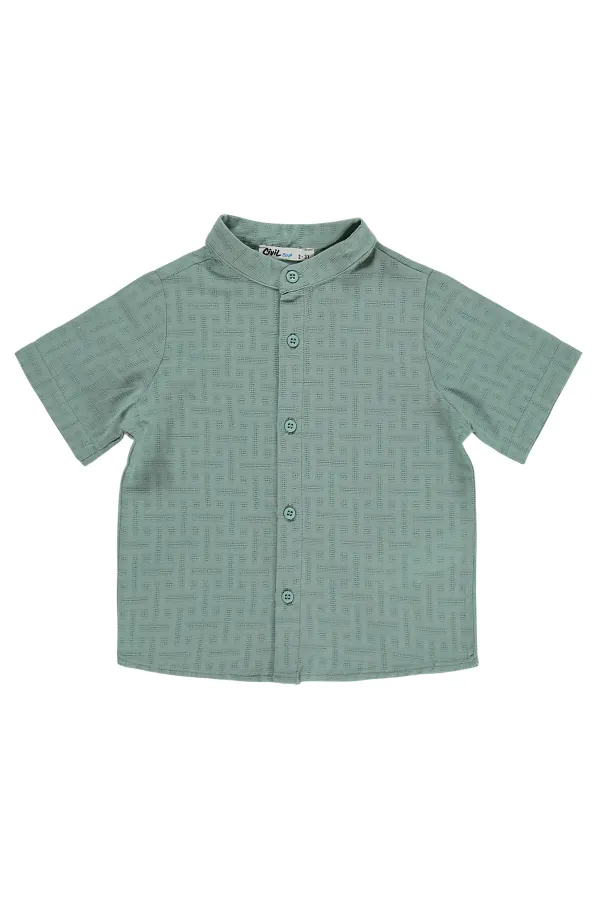 Erkek Çocuk Gömlek 2-5 Yaş Çağla Yeşili - Paket
