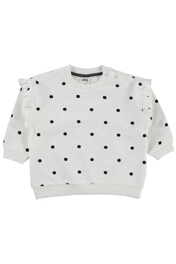 Bebek Sweatshirt 6-18 Ay Ekru - Paket