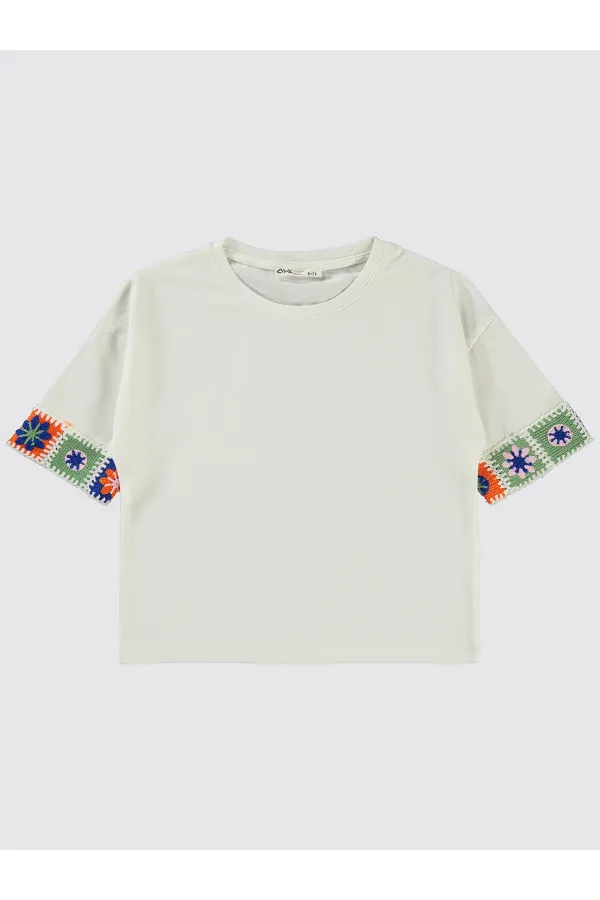 Kız Çocuk Tişört 10-13 Yaş Ekru - Paket