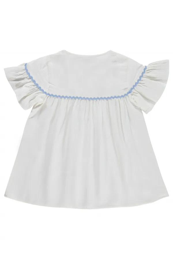 Girls' Shirt, Ages 10-13, Off-White - Package