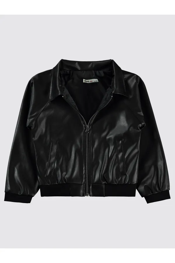 Veste noire pour fille de 6 à 9 ans - Emballage