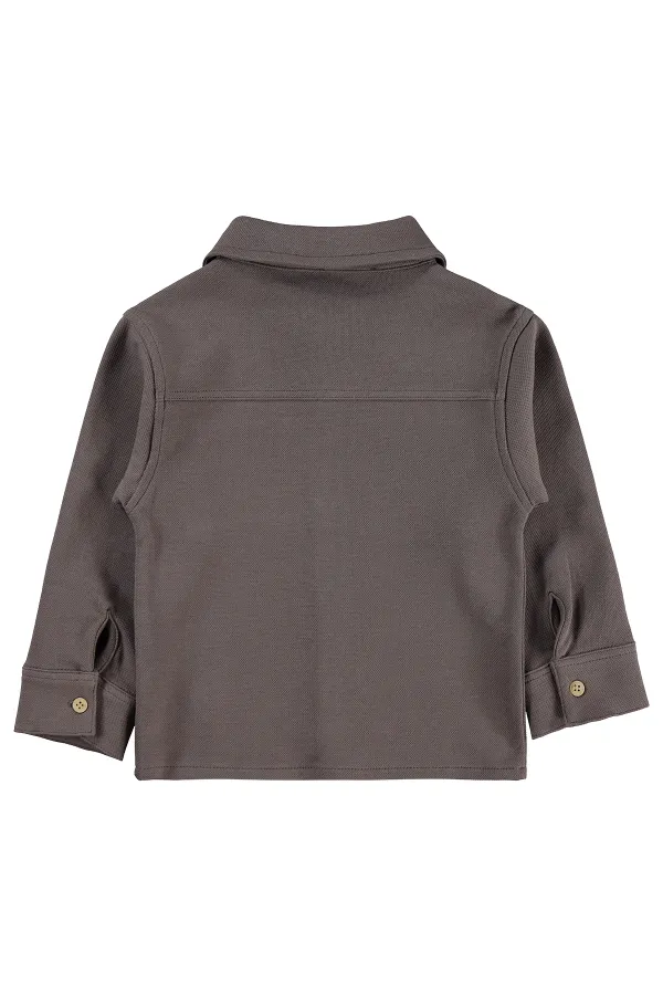 Erkek Çocuk Gömlek 2-5 Yaş Koyu Kahve - Paket