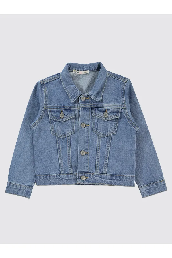 Veste bleue pour fille de 6 à 9 ans - Emballage