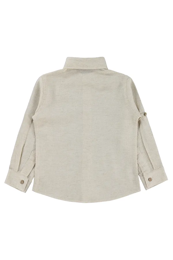 T-shirt garçon, 2-5 ans, beige - Lot