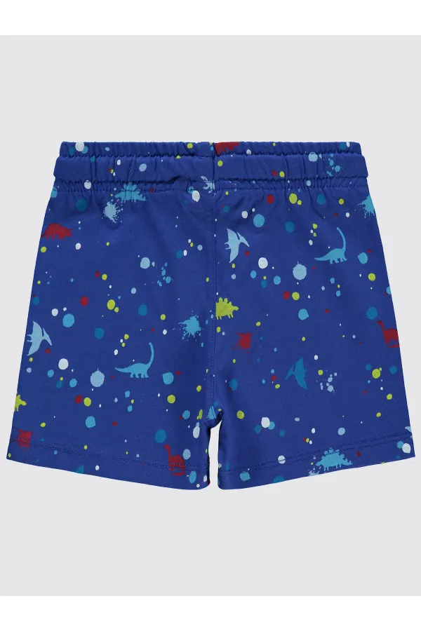 Erkek Çocuk Şort 2-5 Yaş Açık Lacivert - Paket