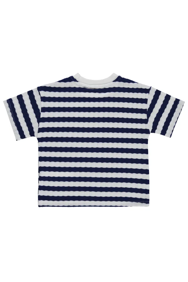 Boys' T-shirt, Ages 2-5, Navy Blue - Pack