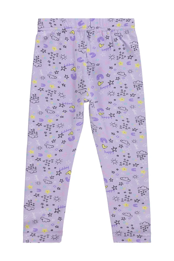 Girls' Leggings Km 2-5 Years Purple - Pack Girls' Leggings Km 2-5 Years Purple - Pack