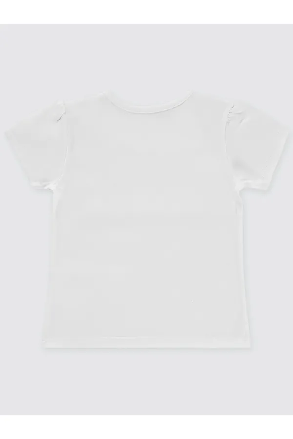 Lot de T-shirts blancs pour bébé (0-24 mois)