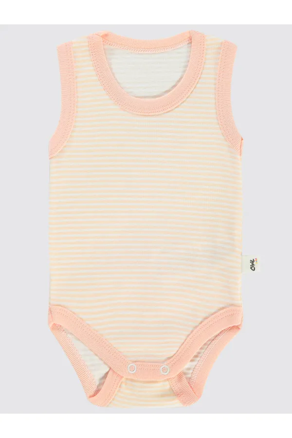 Body bébé à boutons-pression 0-24 mois saumon - Emballage