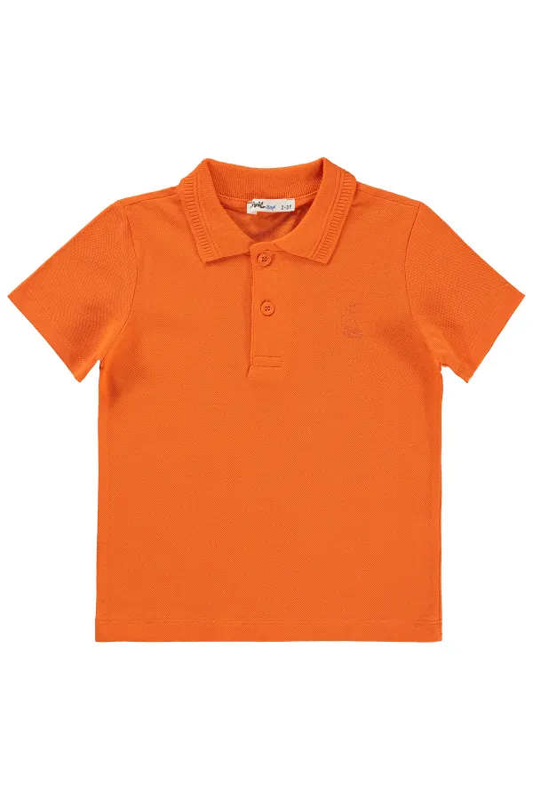 Erkek Çocuk Tişört 2-5 Yaş Oranj - Paket