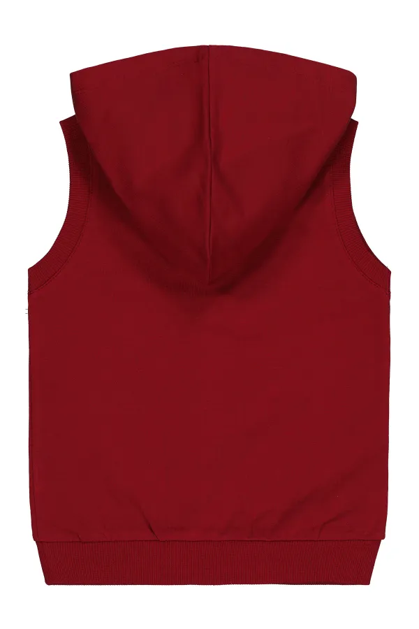 Kız Çocuk Yelek 2-5 Yaş Koyu Bordo - Paket