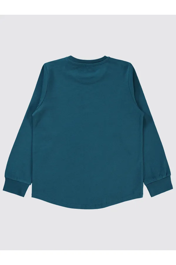 Erkek Çocuk Sweatshirt 6-9 Yaş Koyu Petrol - Paket