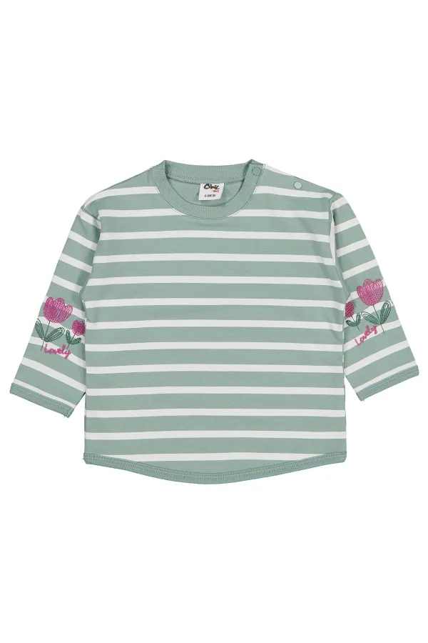 Sweat-shirt bébé vert 0-24 mois - Lot