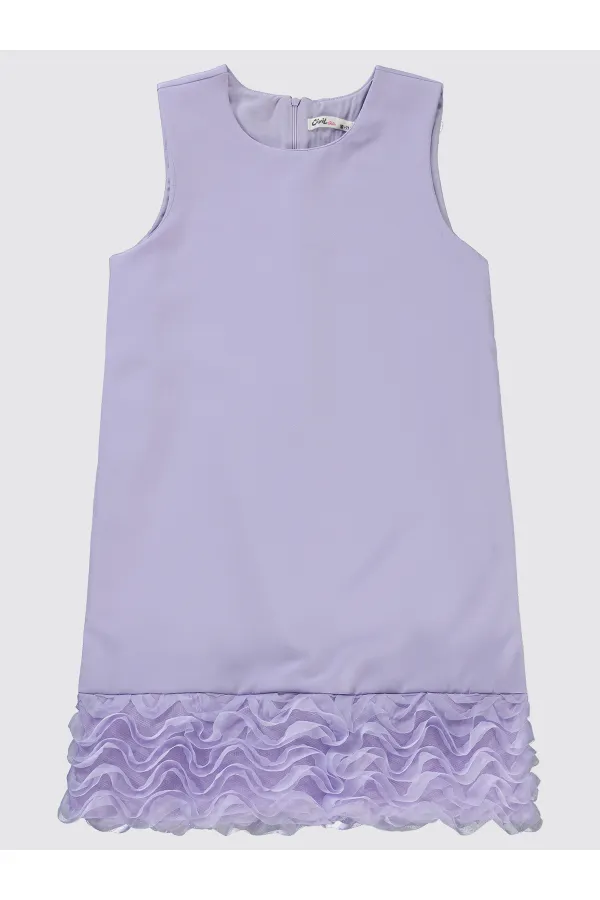 Girl's Vest and Dress 10-13 Years Lilac - Package
