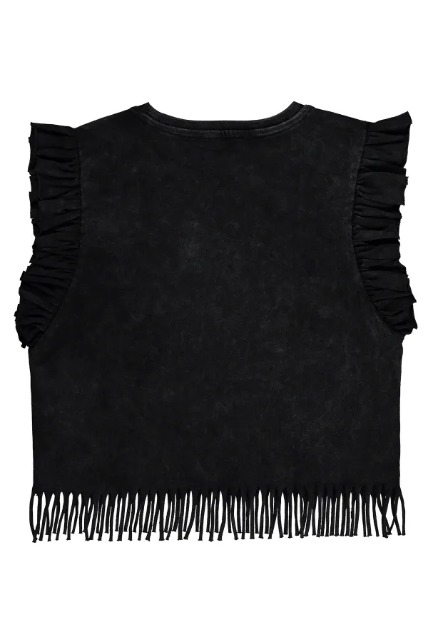 Girls' T-shirt, Ages 10-13, Black - Pack