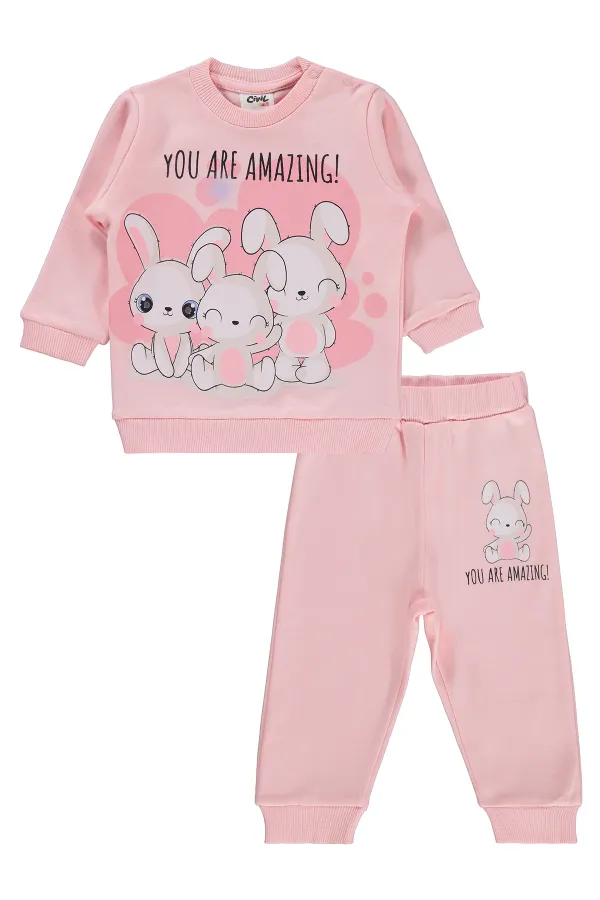 Ensemble bébé 0-24 mois saumon - Pack