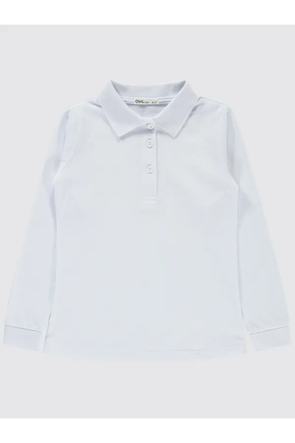 Girl's Sweatshirt 6-9 Years White - Package