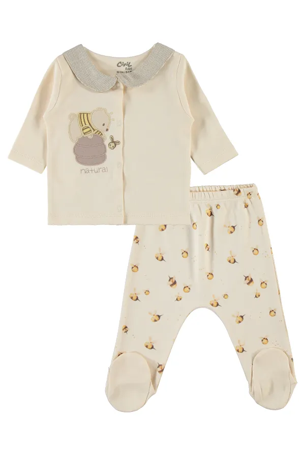 Bebek Zıbın Setleri 0-24 Ay Sütlükahve - Paket