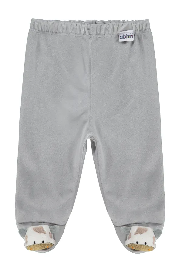 Combinaison bébé simple pour bébé de 0 à 24 mois, grise - Lot