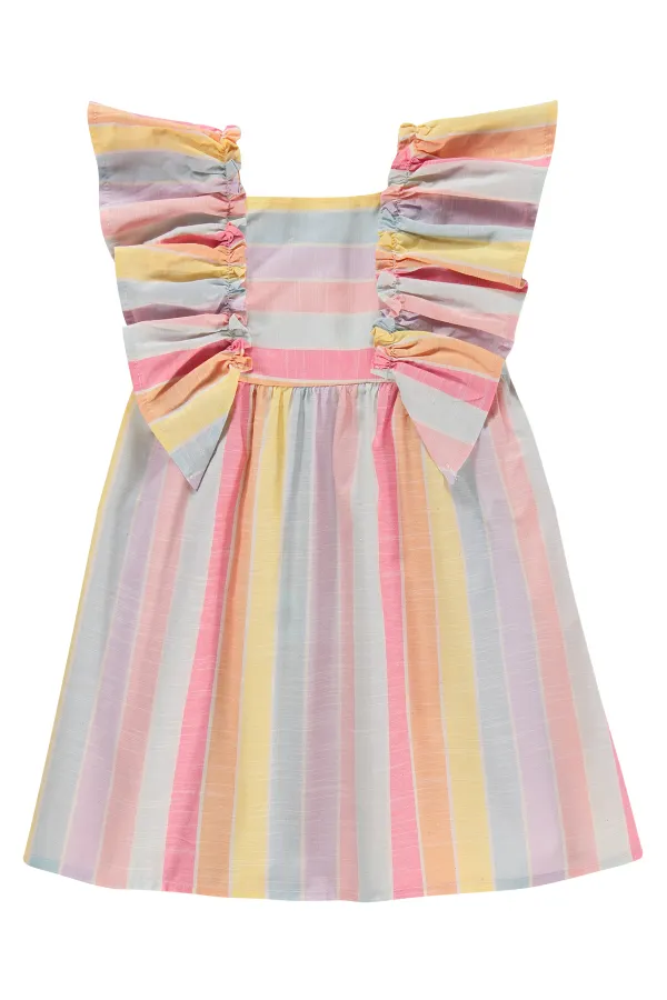 Kız Çocuk Jile ve Elbise 6-9 Yaş Sarı - Paket