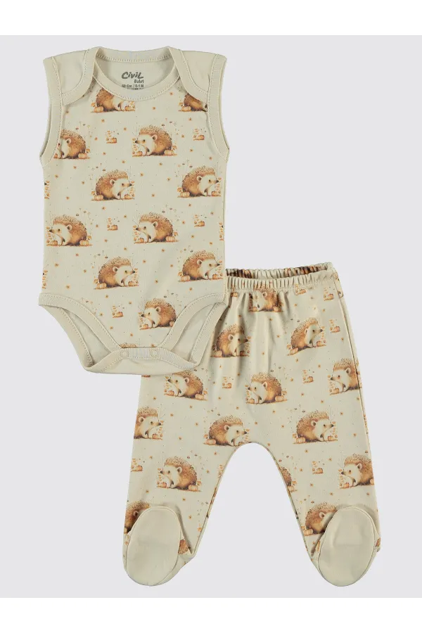 Bebek Zıbın Takımları 0-24 Ay Bej - Paket