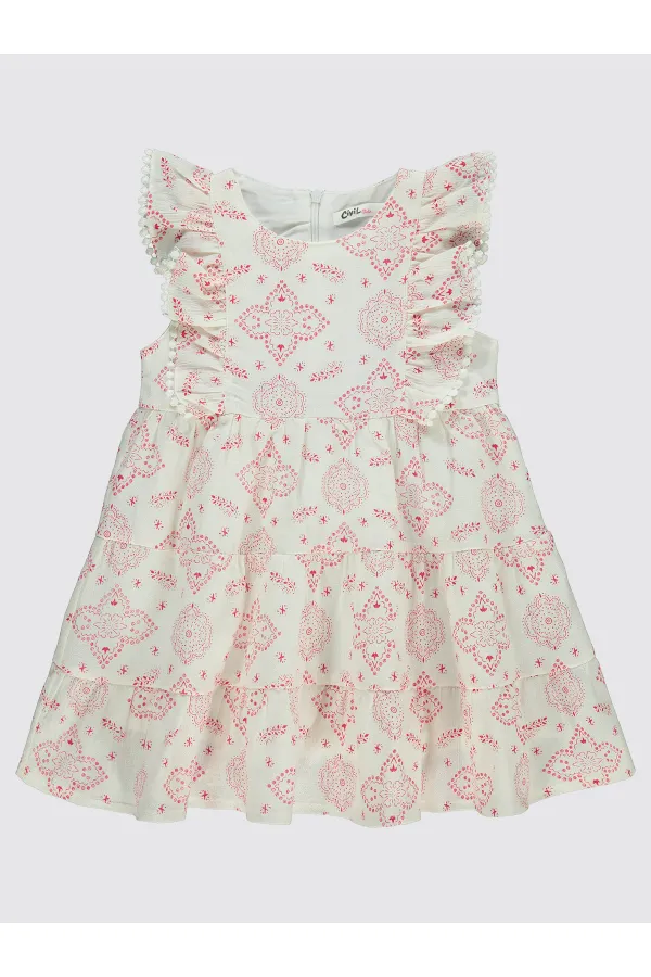 Ensemble robe et gilet rose pour fille de 2 à 5 ans - Paquet