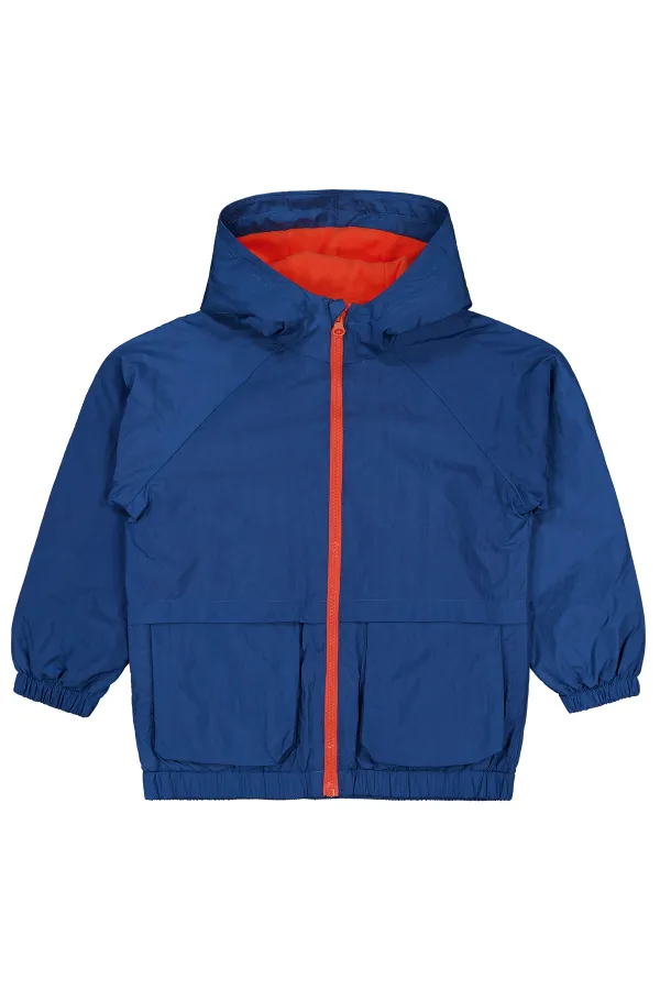 Erkek Çocuk Yağmurluk 6-9 Yaş Petrol - Paket