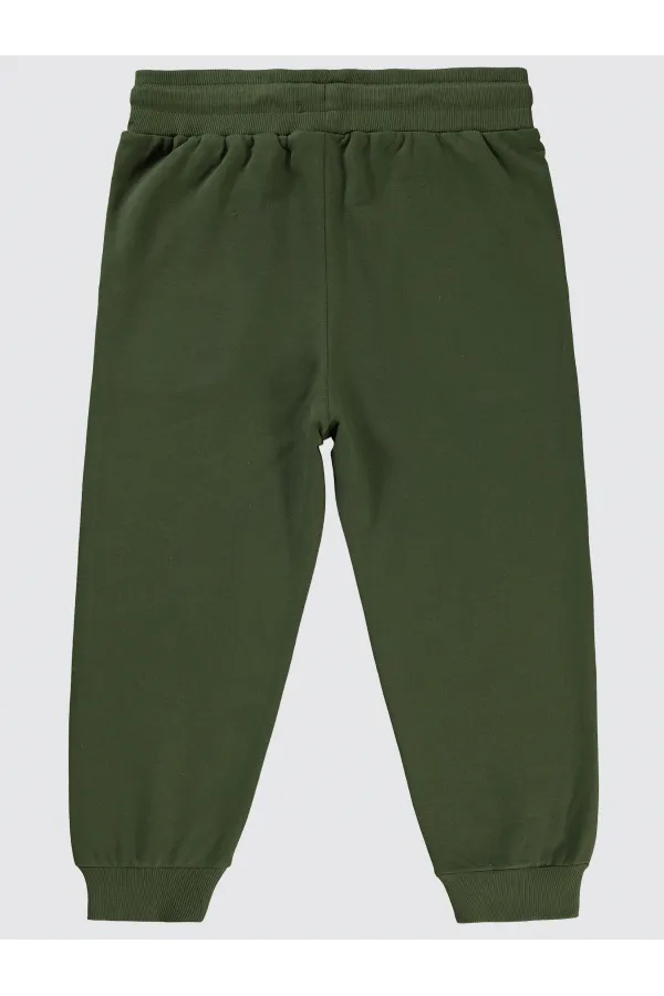 Bas de survêtement garçon 10-13 ans kaki foncé - Lot