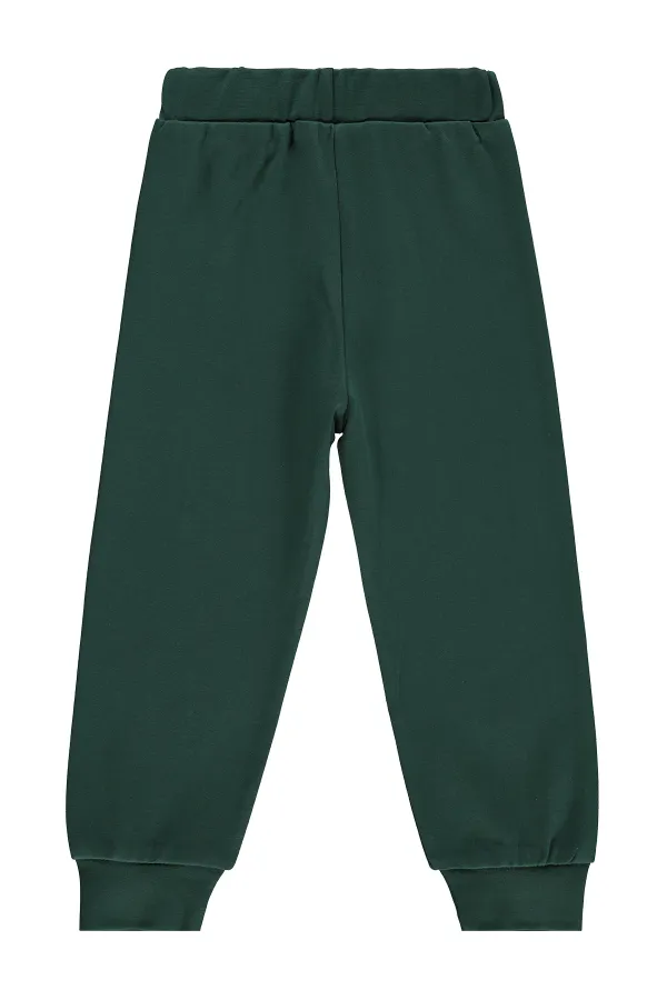 Erkek Çocuk Eşofman Altı Km 2-5 Yaş Çam Yeşili - Paket