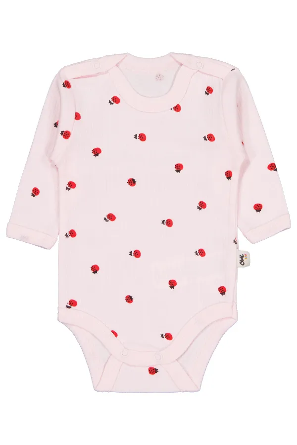 Baby Snap Bodysuit Km 0-24 Months Pink - Package