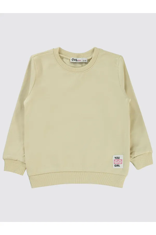 Kız Çocuk Sweatshirt 2-5 Yaş Sarışın Ağaç - Paket