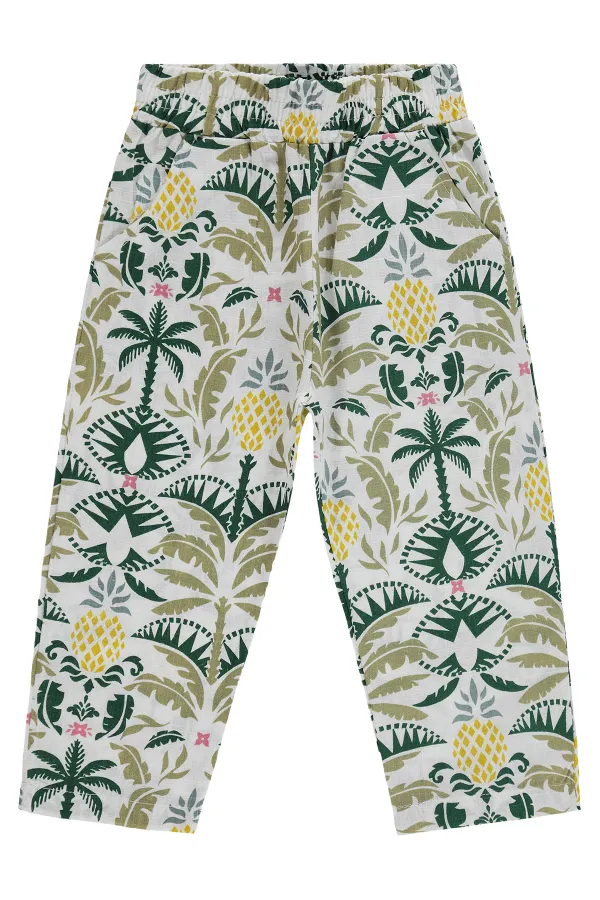 Girls' Trousers, Ages 2-5, Off-White - Pack