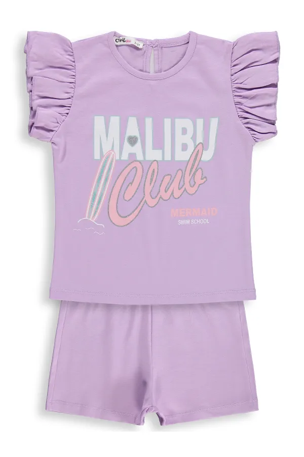 Girls' Outfit Set 2-5 Years Old, Lilac - Package