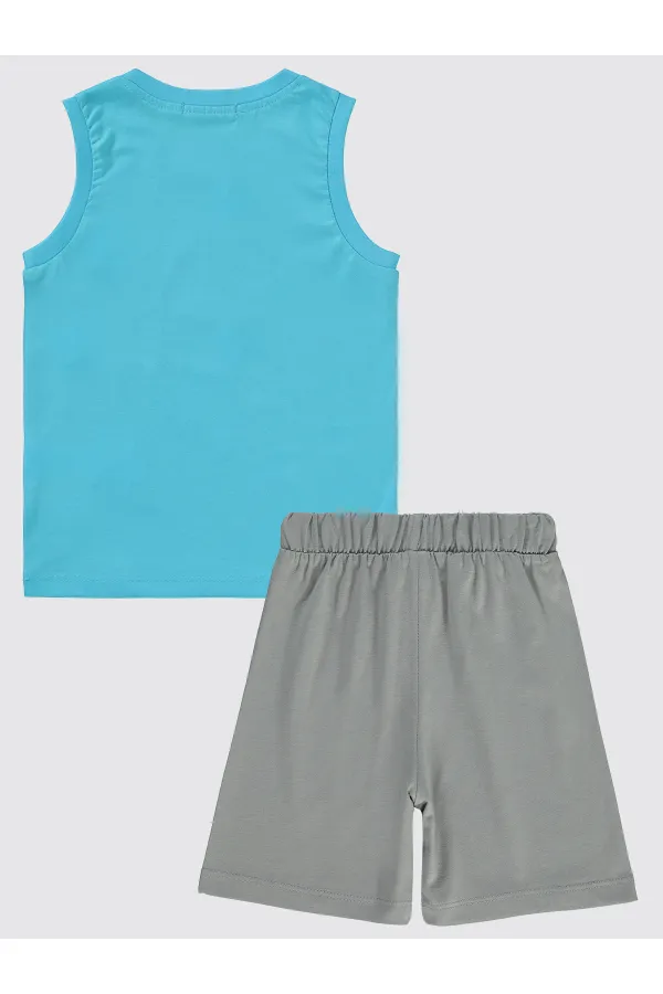 Boys Pajama Set 2-5 Years Old Turquoise - Package