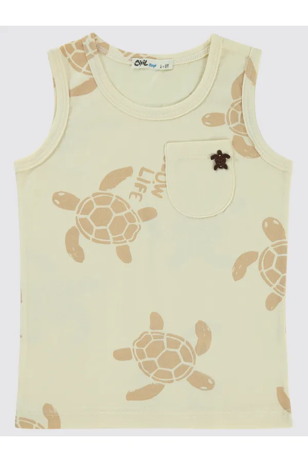 Boys T-Shirt 2-5 Years Old Ivory - Pack