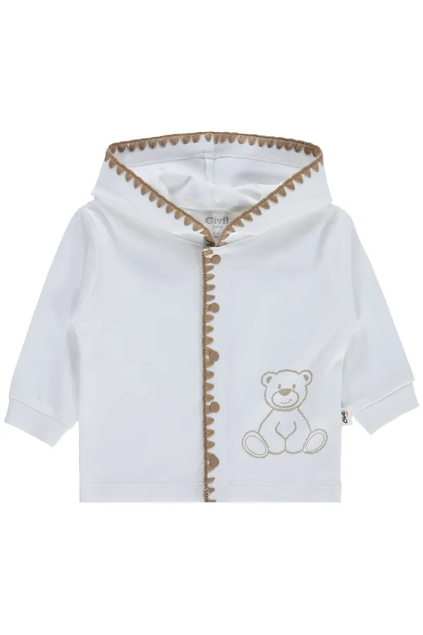 Gilet bébé 0-24 mois, blanc cassé - Emballage