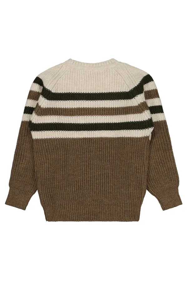 Boys Sweater 6-9 Years Old Dark Brown - Package