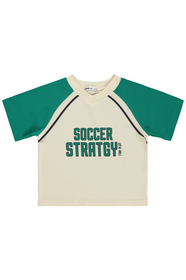 Lot de t-shirts verts pour garçons de 2 à 5 ans